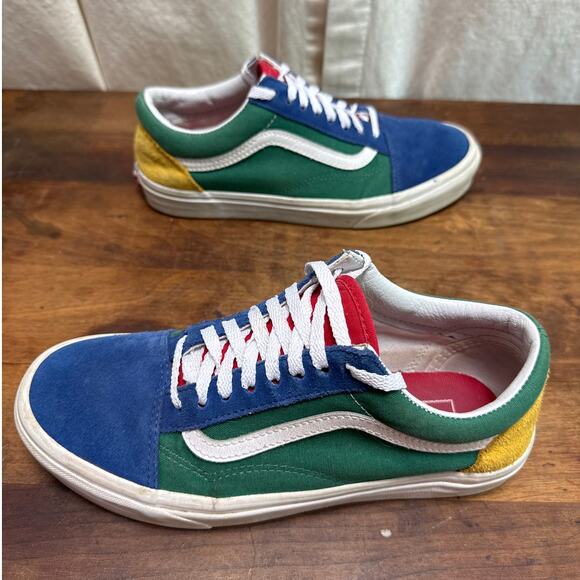 VANS Old Skool Yacht Club Men's Size 7.5 Women's 9 Shoes Colorful Canvas & Suede - Picture 1 of 10